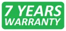 Warranty period: 7 years